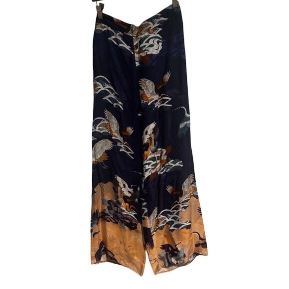 ASOS Pants - ASOS Wide-Leg Crane Print Pants – US 4 / EU 36 / UK 8